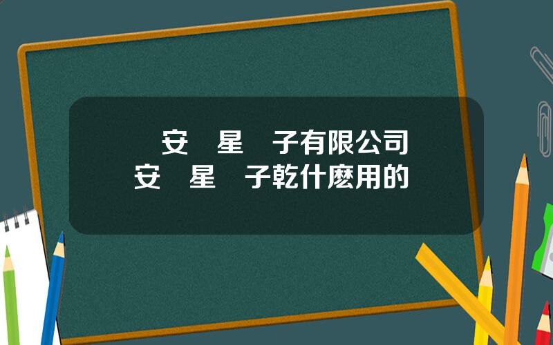 臨安奧星電子有限公司 臨安奧星電子乾什麽用的